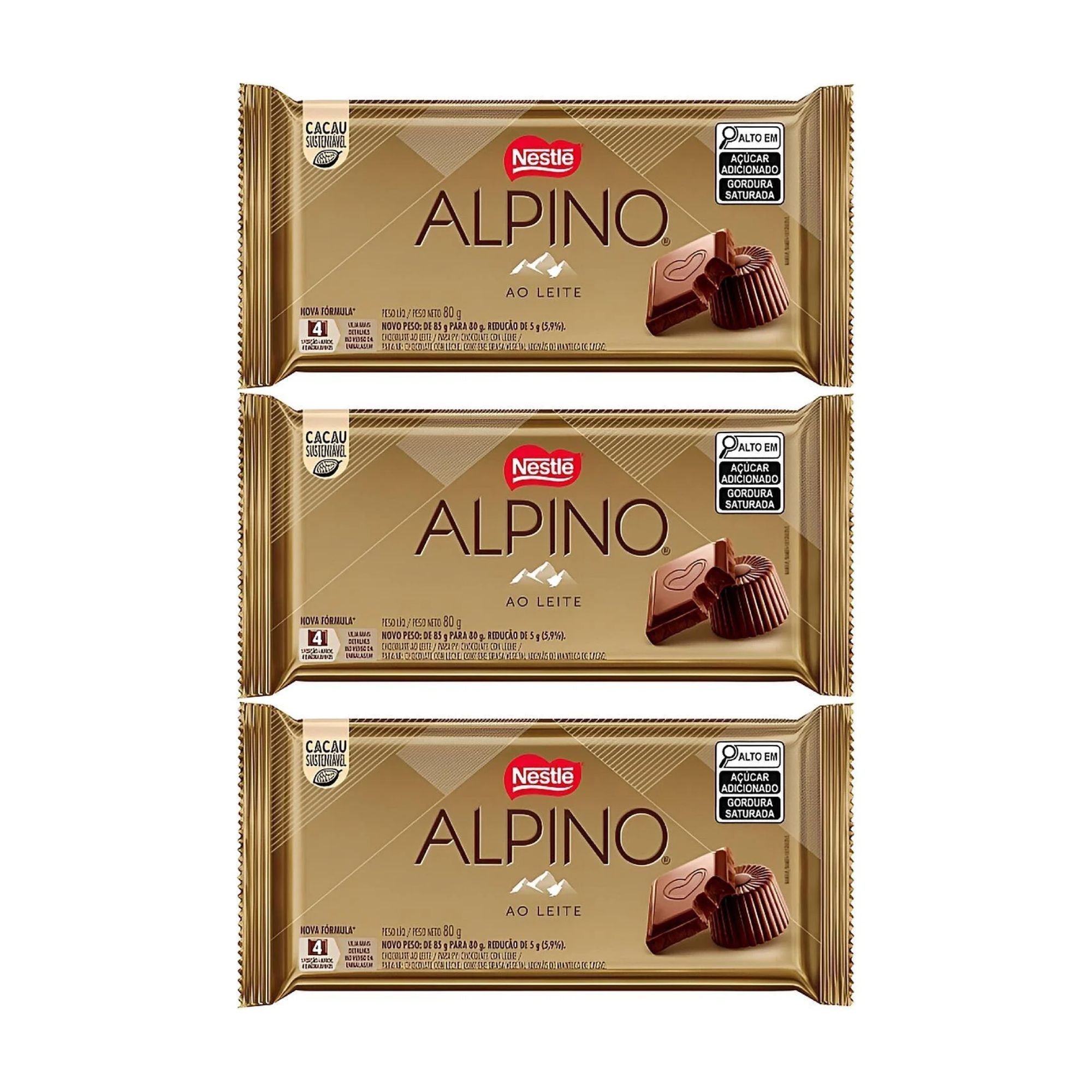Nestlé Barras de Chocolate Alpino (3x80g)